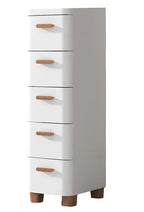 Space-Saving Plastic Bathroom Cabinet Stylish Storage for Toilet or Entryway