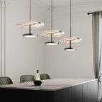 Modern Round Stone LED Pendant Lamp for Bedroom