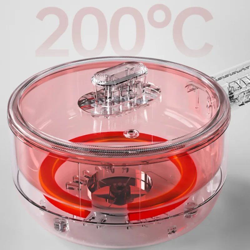 2-Layer Compact Electric Hot Pot with Frying Pan Function