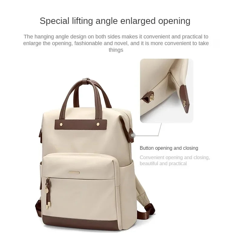 15.6" Travel Laptop Backpack Waterproof, Anti-Theft, Lightweight for Women