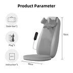Vibrating Massage Chair Cushion with Shiatsu Kneading and Heat for Home and Office