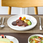 12-Piece Dinnerware Set for 4 Porcelain Plates and Bowls for Everyday Use