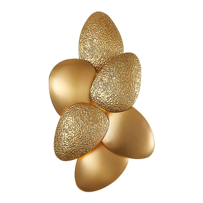 Gold Plated LED Wall Light Warm Glow for Home