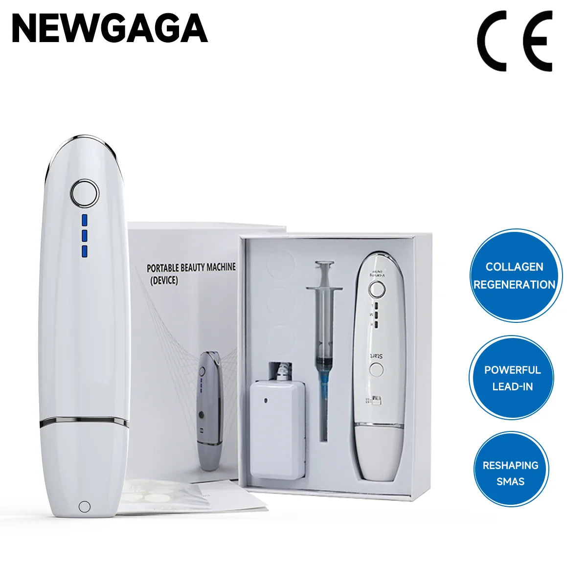 Electric Ultrasonic Vibration Massager – Wrinkle Remover AU Plug