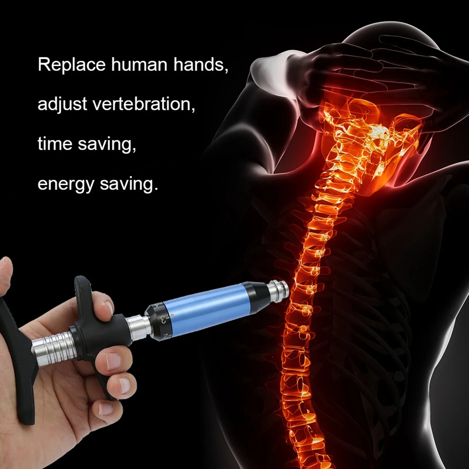 Stainless Steel Spine Corrector for Neck and Back Relief