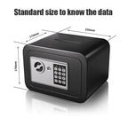 Portable Home Office Safe Box with Electronic Lock