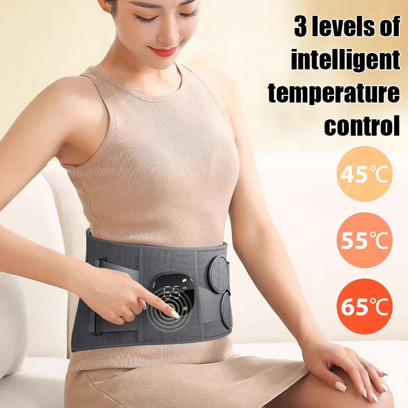 Cordless Heating Waist Massager with 3-Level Vibration Relief