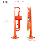 Brass Bb Trumpet for Beginners with Smooth Valve and Accessories