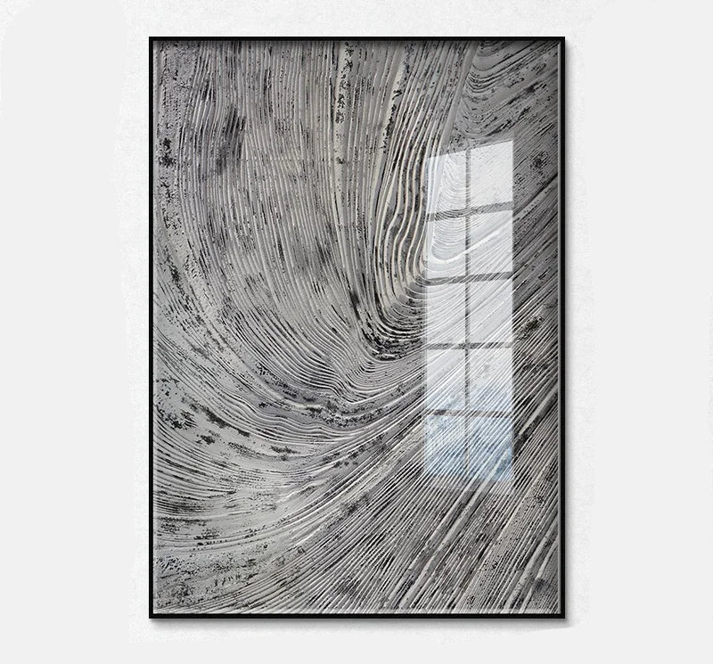 Modern Abstract Canvas Wall Art Framed Vertical Rectangle for Living Room, Bedroom, or Office Decor