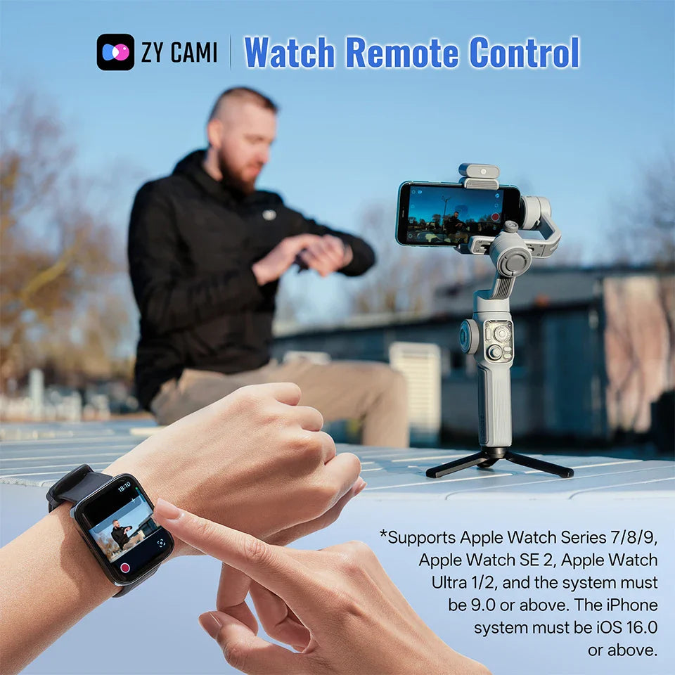 Portable 3-Axis Stabilizer for Smartphones with Smart Features