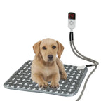 Cordless Gray Pet Heating Mat – Warm Waterproof Pad 45x45cm