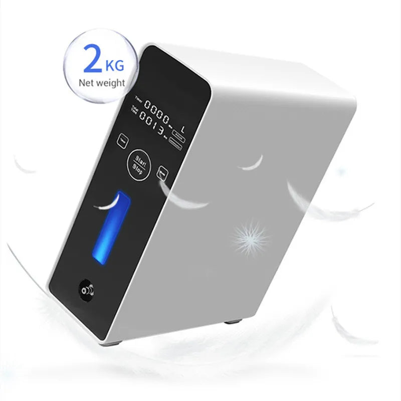 2 L Portable Oxygen Concentrator for Home & Car with Ionizer