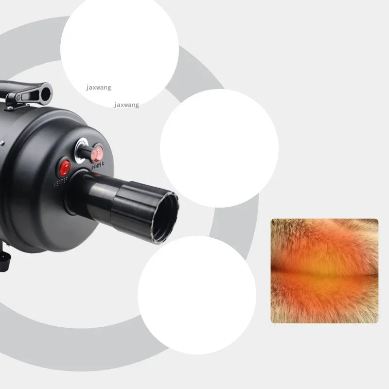 Professional Pet Grooming Hair Dryer Fast-Dry Blower for Medium & Large Dogs, Hot/Cold Air
