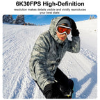 Waterproof 6K Sports Camera with Touchscreen, WiFi & Electronic Stabilization