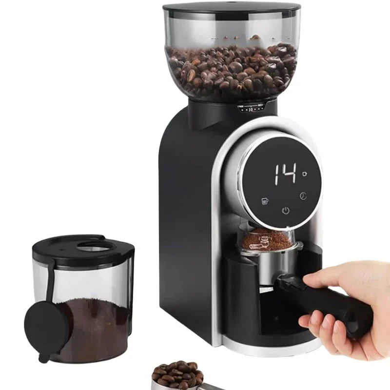 Portable Electric Espresso Grinder with Precision CNC Steel Burrs