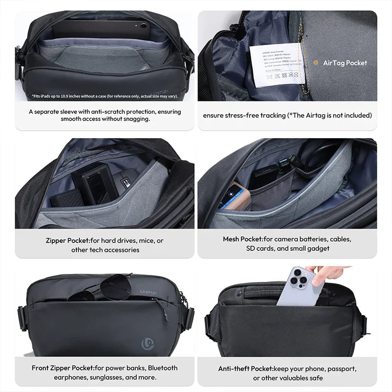 Travel Sling Bag 10L Portable Camera Storage Organizer