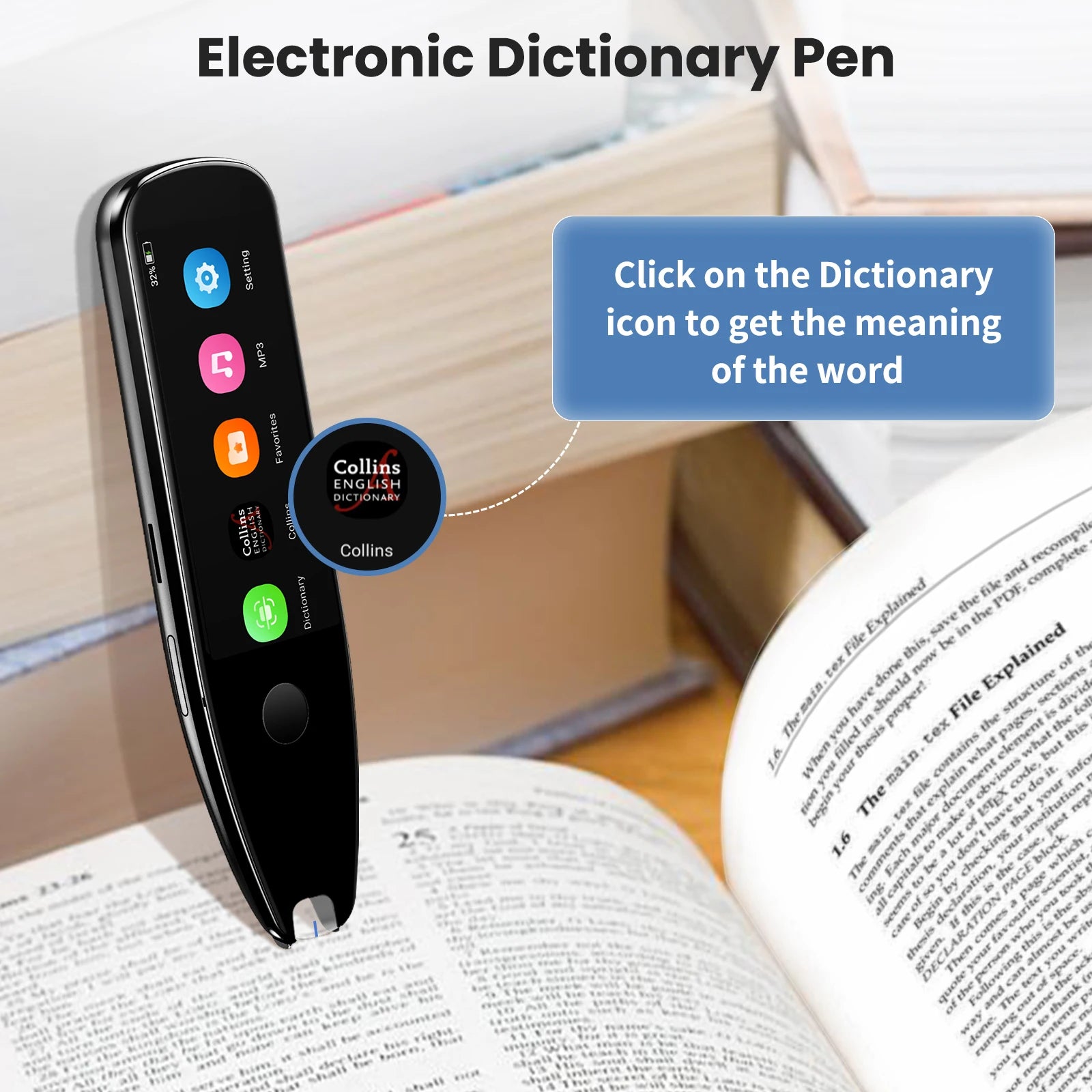 Portable Multi-Language Translator Pen for Travel & Study