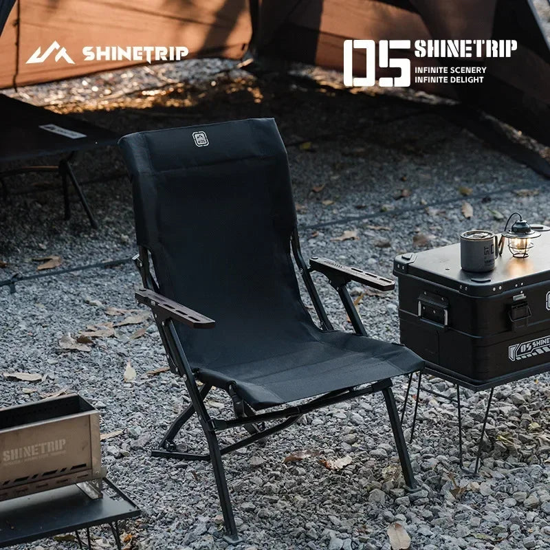 Lightweight Adjustable Outdoor Chair – Relax & Recline black