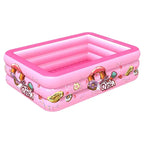 Portable Inflatable Swimming Pool Rectangular Outdoor Pool Tub for Family Summer Fun