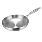 18cm Stainless Steel Frying Pan, Triple-Layer Base