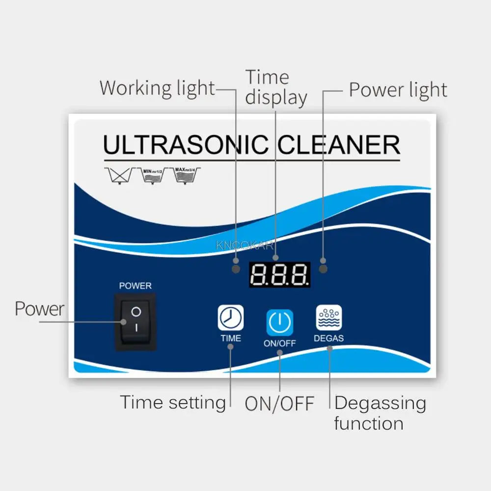 Portable Ultrasonic Cleaning Machine 50W for Eyewear, Jewelry and Accessories