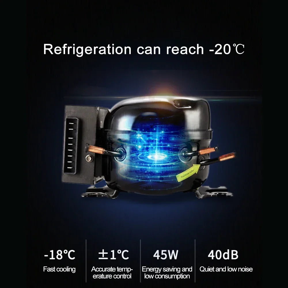 12V/24V Portable Mini Car Fridge Freezer 15L/20L for Camping, Travel & Outdoor Use