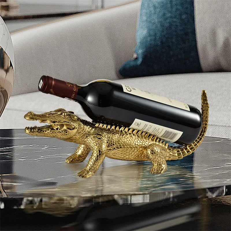 Creative Wine Bottle & Glass Stand Luxury Living Room or Cafe Display Organizer
