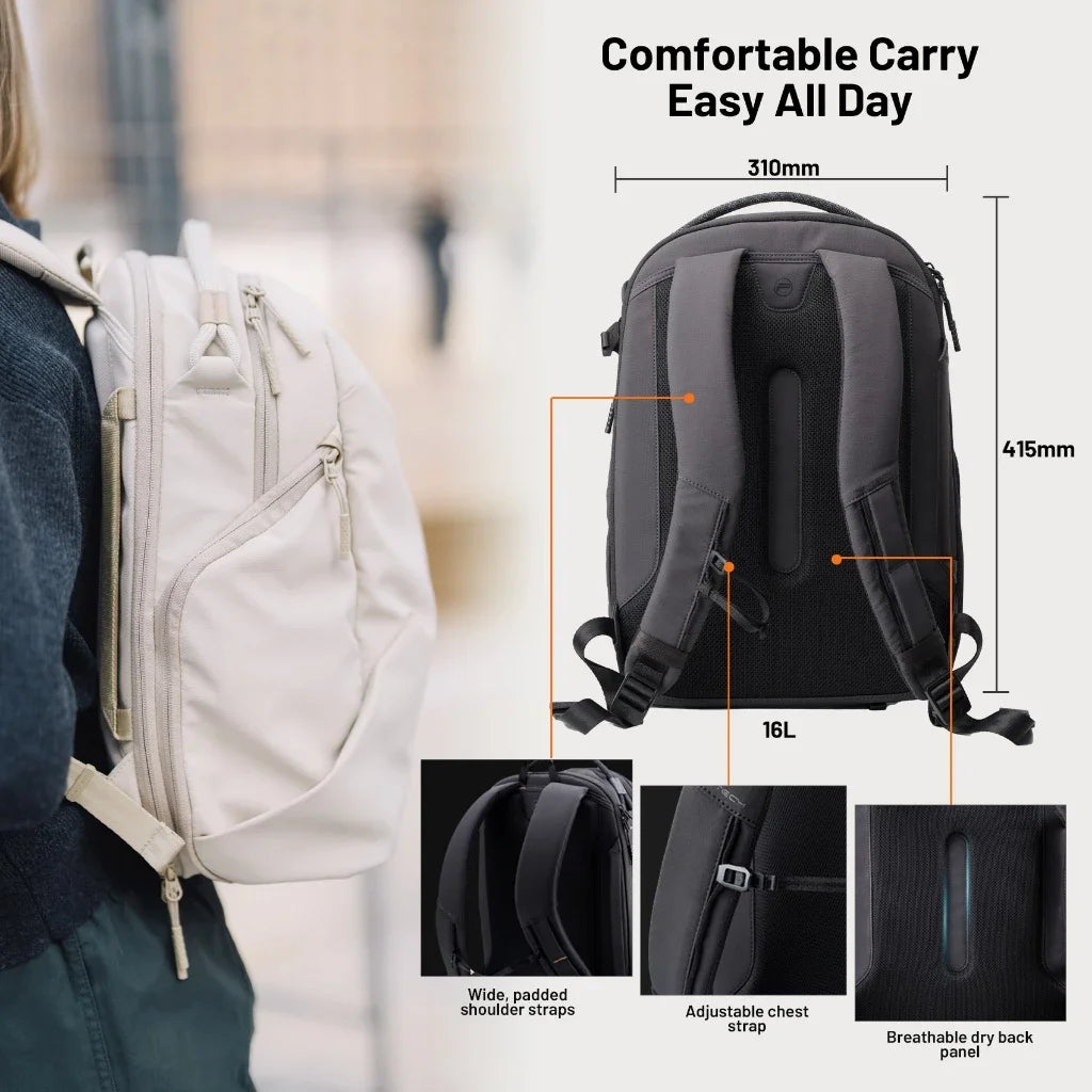 Compact 16L Camera Backpack for Urban & Travel Photographers