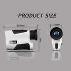 1000m Laser Golf Rangefinder with 6X Zoom & Angle Measurement