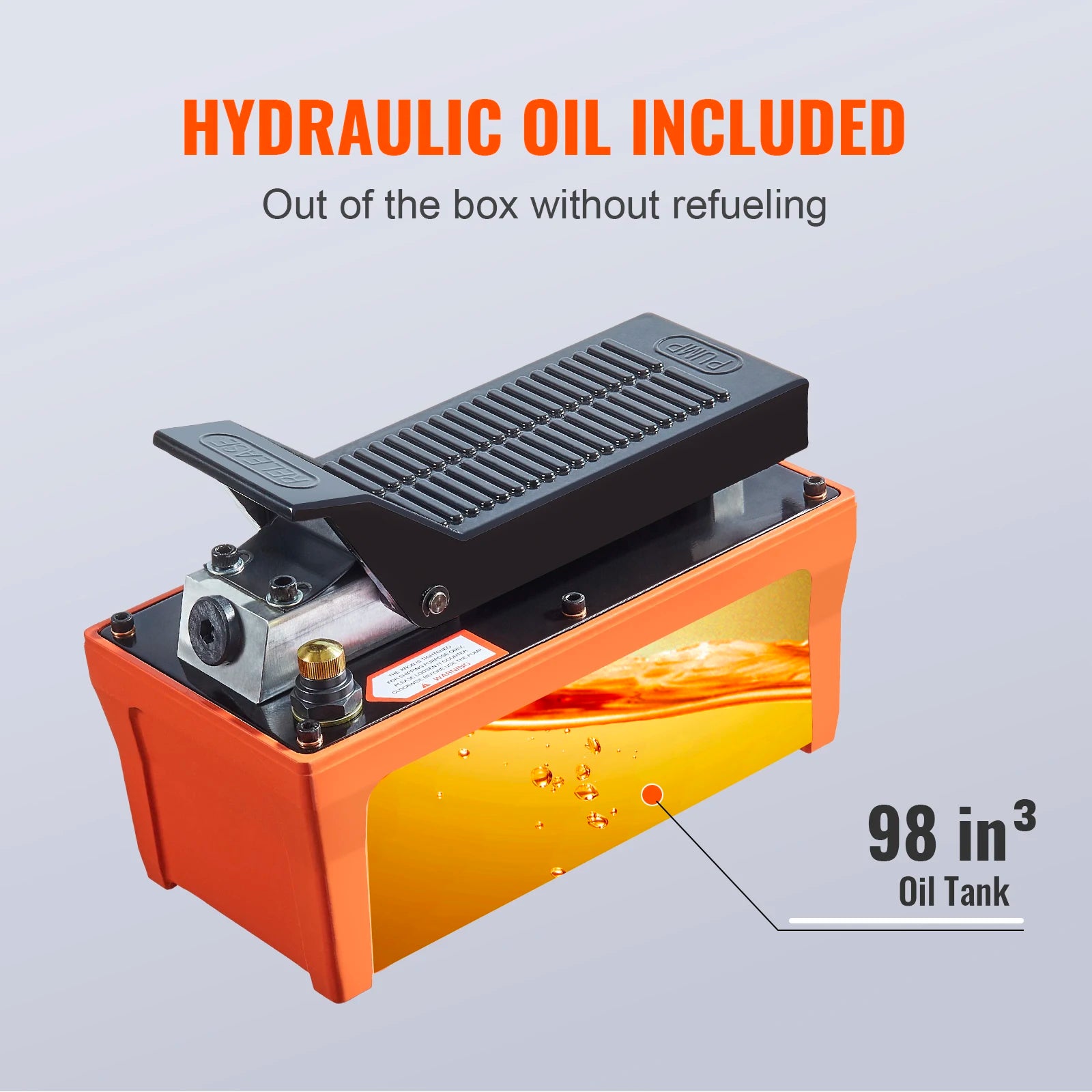 10,000 PSI Air Hydraulic Pump with Foot Pedal