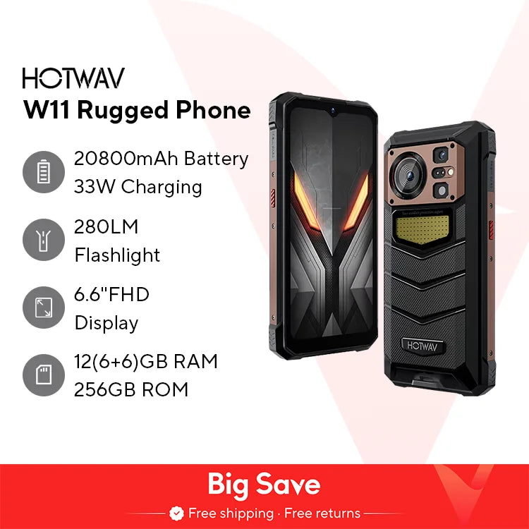 Outdoor Android Phone with 64MP Camera and Flashlight