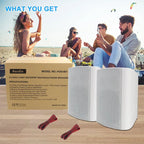 6.5" 400W Outdoor Wall Mount Speakers with Deep Bass