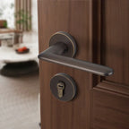 Universal Silent Door Handle, Brass Lock, Room Use