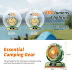 Rechargeable LED Camping Fan with Hook – Portable Tent Fan & Light for Outdoor Use