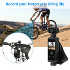 Rechargeable 4K Action Cam Compact Gimbal Recorder with WiFi, Mic, 270° Rotation Black