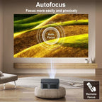 8K Home Projector with Android 9 and Manual Focus