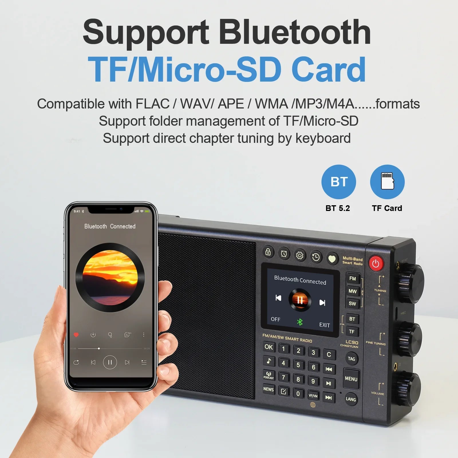 Rechargeable Outdoor Speaker Radio with Global FM Support