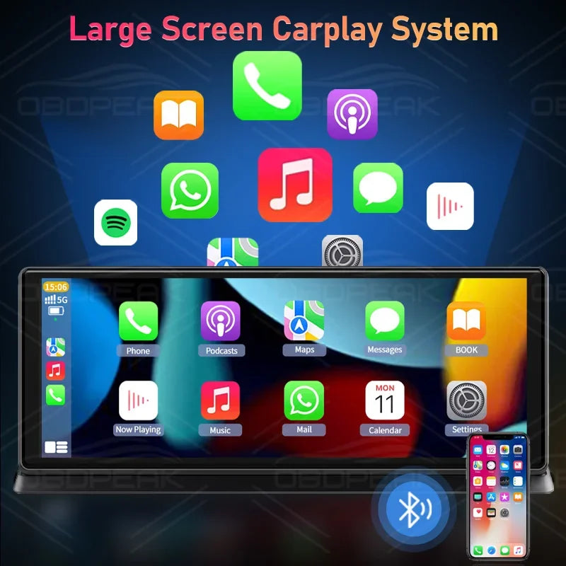 11.3” Smart Rearview DVR with WiFi and Dual Cameras