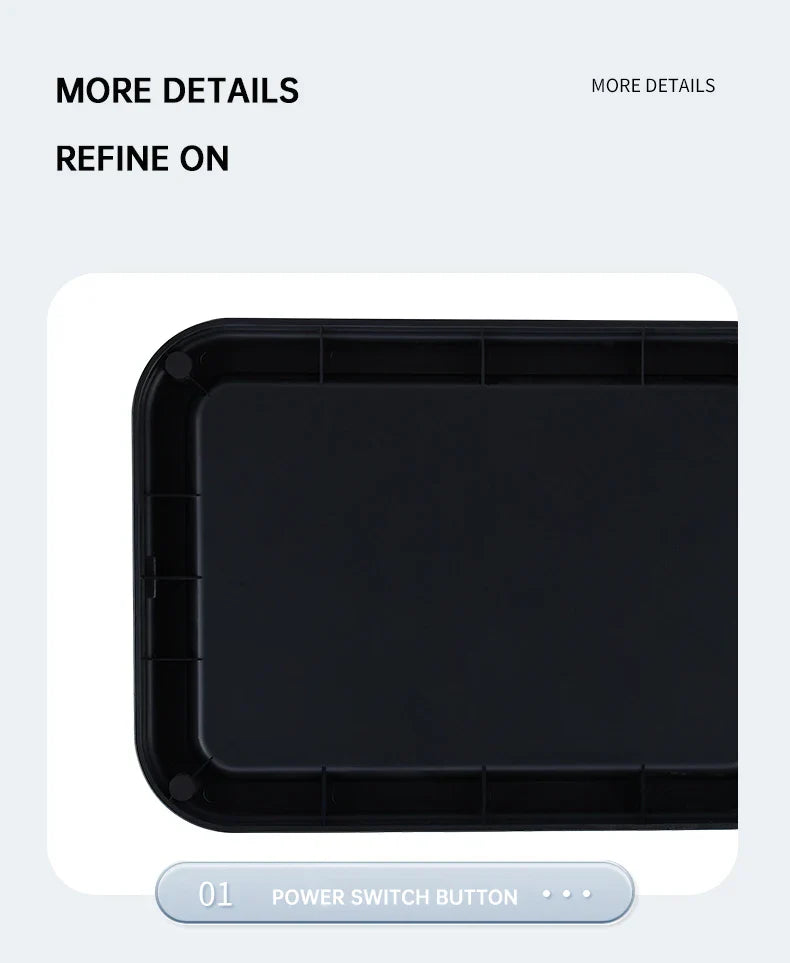 15L Smart White Trash Bin with Automatic Lid