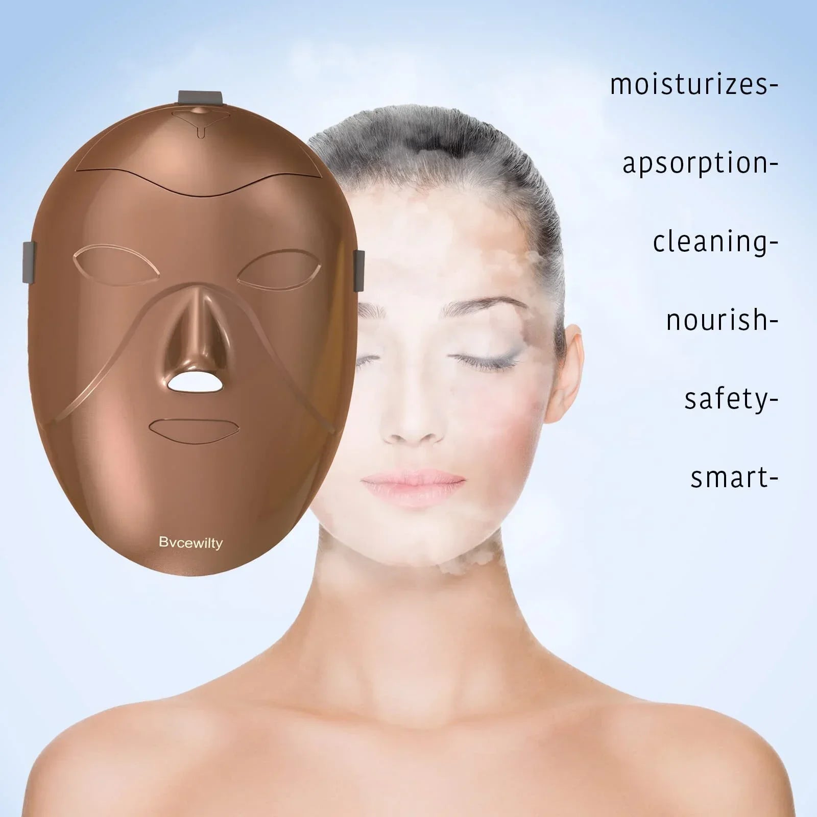 Moisturizing Face Steamer Mask for Home Spa - LT-110M
