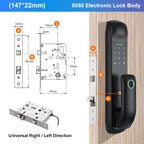 Electronic Smart Door Lock with Fingerprint, Card, Password & App Control