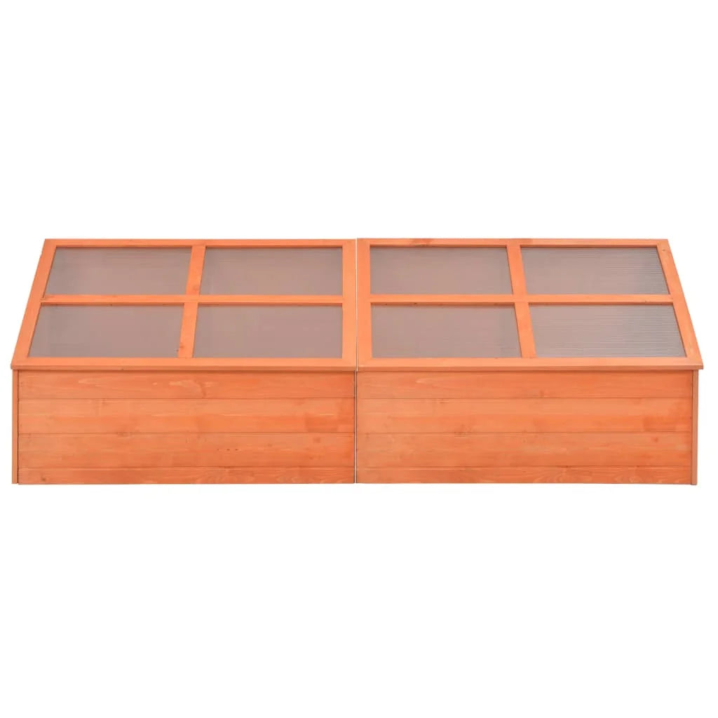 180cm Wooden Outdoor Greenhouse with Hinged Lid – Cold Frame Garden Bed
