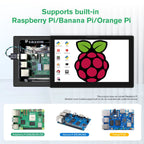 Portable 8" IPS HDMI Monitor with Touchscreen & Dual Speakers – 1280x800