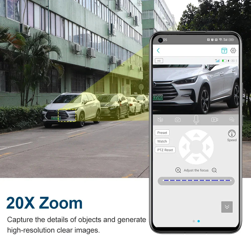 Outdoor 4G Security Camera 4K with Smart Tracking