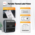 Compact Bluetooth Thermal Sticker Printer for Business
