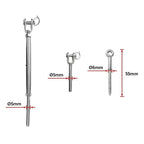 10-Pack Marine-Grade Wire Balustrade Kit with Turnbuckles