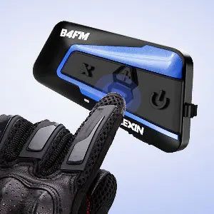 2-Pack Bluetooth Motorcycle Intercom Headsets with Music Sharing