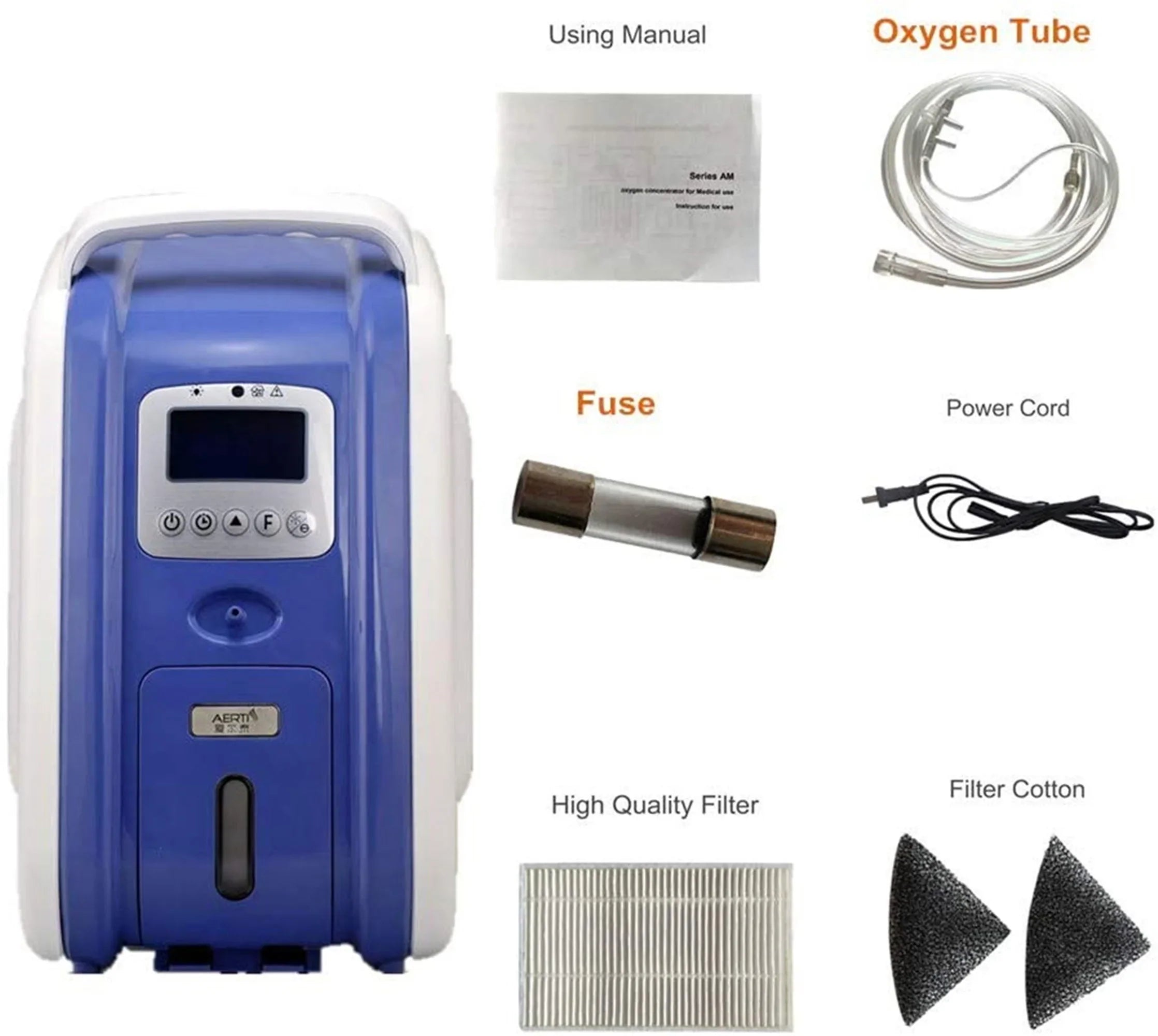 9L Home Oxygen Concentrator with Adjustable Flow Therapy