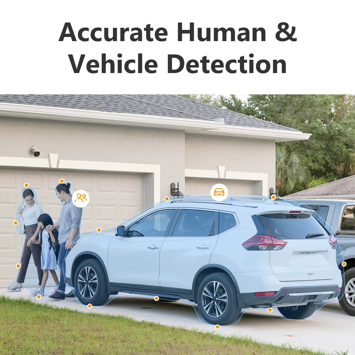 2-Pack 5MP Outdoor Wi-Fi Security Cameras, AI Tracking, Pan & Tilt, Full-Color Night Vision