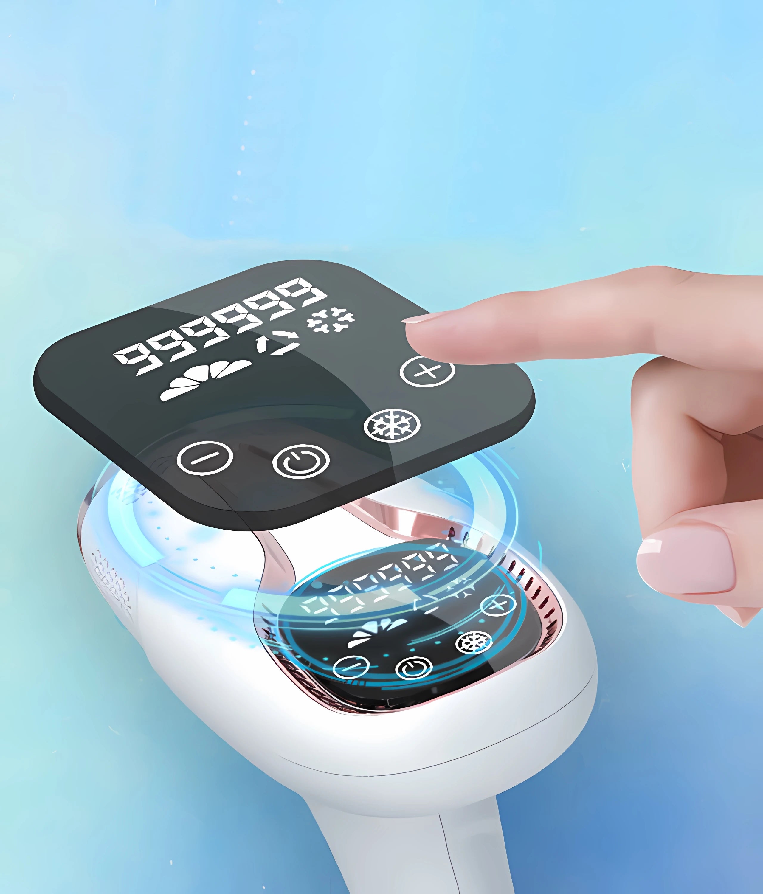 IPL Hair Remover 999999 Flashes, 5 Modes + Trimmer Home Use AU Plug System